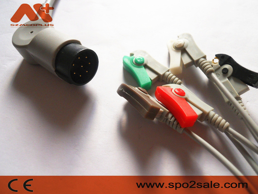 Το Nihon Kohden oec-6102A, oec-6105A, oec-6120A, oec-6120J, συμβατός 5Lead συνδετήρας oec-6120K άμεσος-συνδέει το καλώδιο ECG