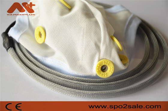 Το ιατρικό καλώδιο Neurofeedback EEG ενσωμάτωσε το καπέλο 10 μολύβδων EEG για το ηλεκτρόδιο κασσίτερου συνδετήρων αυτιών