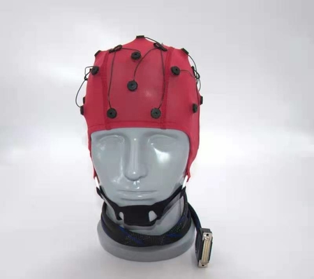 Κόκκινος καλωδίων Neurofeedback EEG που ενσωματώνεται 20 μολύβδους EEG ΚΑΠ για τη μηχανή EEG