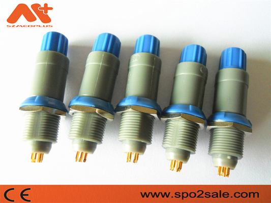 (S21M07-P05MJG0-527S) ώθηση 5 τραβήγματος 1P πλαστικός συνδετήρας εγκοπών καρφιτσών ενιαίος, η γκρίζα Shell, μπλε μανίκι, για το καλώδιο 5,0 χιλ.