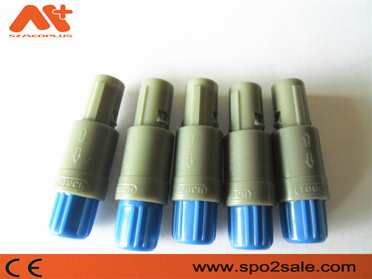 (S21M07-P05MJG0-527S) ώθηση 5 τραβήγματος 1P πλαστικός συνδετήρας εγκοπών καρφιτσών ενιαίος, η γκρίζα Shell, μπλε μανίκι, για το καλώδιο 5,0 χιλ.