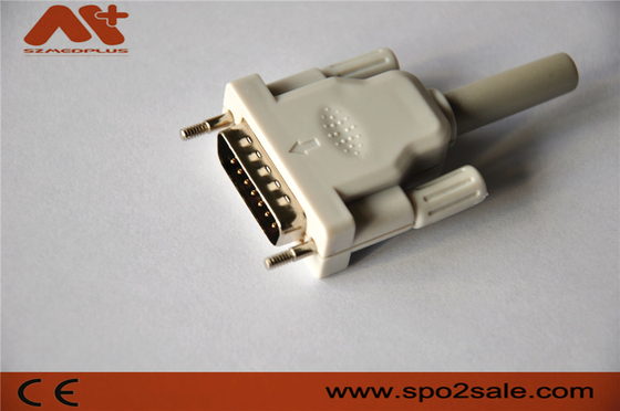 Συμβατό Bionet/Edan/Schiller 15pin 10 EKG καλώδιο μολύβδου EKG συνδετήρων με το γκρίζο χρώμα