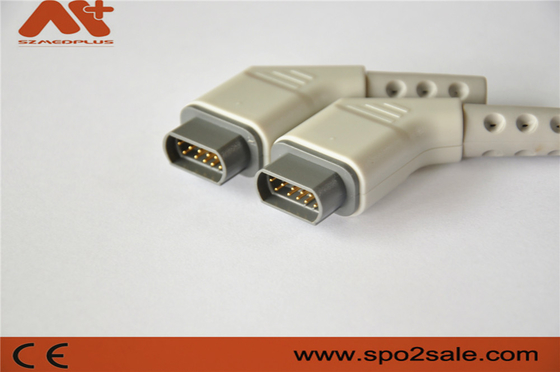16pin ECG με πολλές τοποθεσίες ECG συνδετήρων συμβατό καλώδιο Draeger με το γκρίζο χρώμα