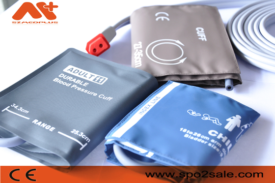 Το υπομονετικό PVC M1596C μανικών της Philips NIBP καλωδίων συνδέει τη μανσέτα NIBP