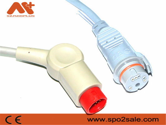 Γκρίζο καλώδιο 001C-30-70757 Mindray 12 του BD IBP χρησιμοποιημένο καλώδιο υπομονετικό όργανο ελέγχου καρφιτσών