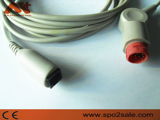 Της εισβολής καλώδιο Abbott 42661-27 HP 12Pin πίεσης του αίματος cού Philips