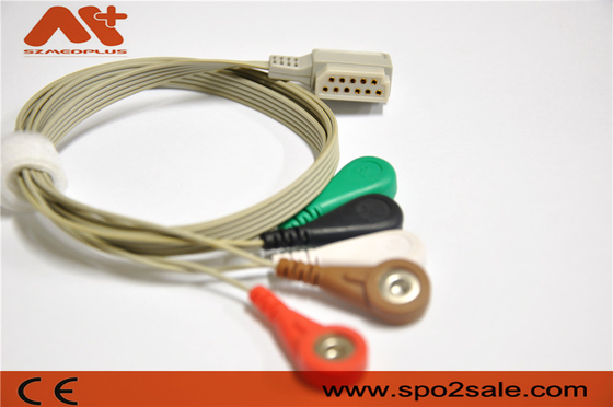 11 τηλεμετρία 5 καρφιτσών χρησιμοποιημένο Holter καλωδίων μολύβδου ECG M4725A όργανο καταγραφής της Philips