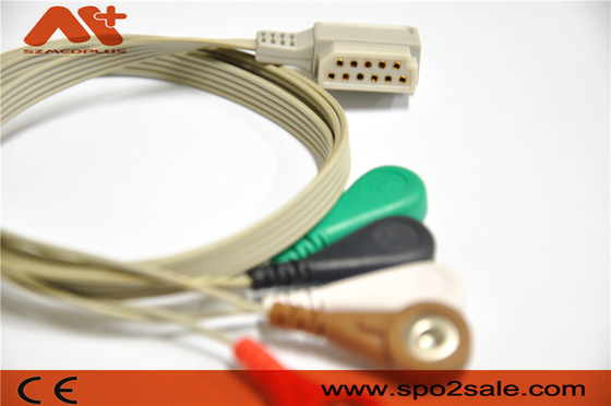 11 τηλεμετρία 5 καρφιτσών χρησιμοποιημένο Holter καλωδίων μολύβδου ECG M4725A όργανο καταγραφής της Philips
