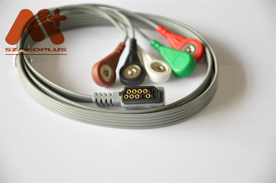Συμβατό ECG Holter καλώδιο 989803157491 της Philips θραύση 5 μολύβδου