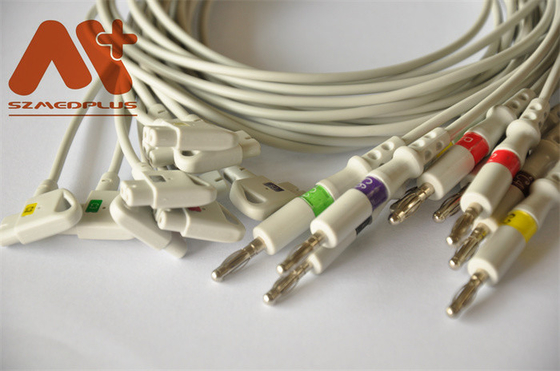 Συμβατό EKG καλώδιο 10 cCfs 989803129161 της Philips μολύβδου για την μπανάνα 4,0