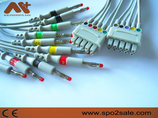 11 καρφίτσα Γερμανία Marquette EKG Leadwire 10 μπανάνα μολύβδου - 38401816