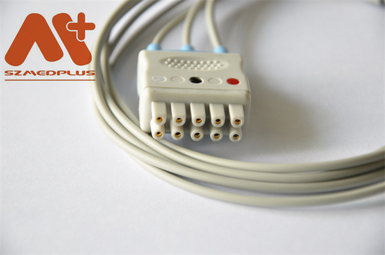 Καλώδιο 3 υγειονομική περίθαλψη Marquette 412682-001 AHA Ecg της Γερμανίας συνδετήρων μολύβδου