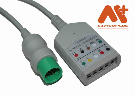 Συμβατό ECG καλώδιο 5 μόλυβδος 700-0008-06 μηχανών Spacelabs