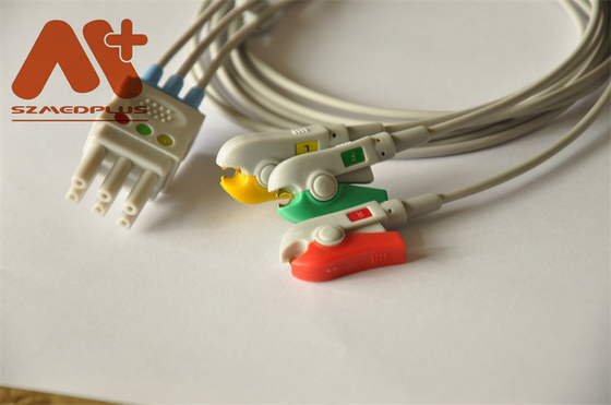 Συμβατό σύστημα 3 συνδετήρας ECG Leadwire Spacelabs μολύβδου - 700-0006-01