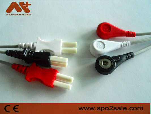 Συμβατό σύστημα 3 μόλυβδος αιφνιδιαστικό ECG Leadwire Spacelabs - 700-0007-00