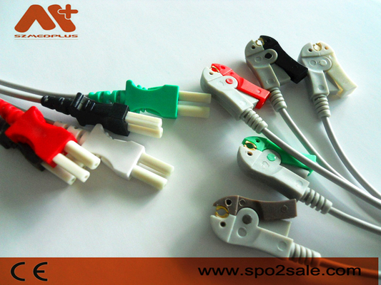 Συμβατό σύστημα 5 συνδετήρας ECG Leadwire Spacelabs μολύβδου - 700-0006-10