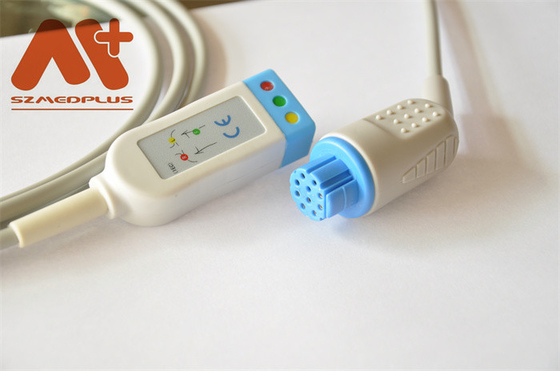 Datex cού καλώδιο 10 καρφίτσα 3 μόλυβδος 545300 Ohmeda ECG για AS/3 CS/3 Cardiocap Ι