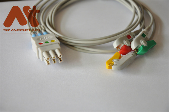 Datex συμβατό σύστημα 3 συνδετήρας ECG Leadwire Ohmeda μολύβδου - 545315