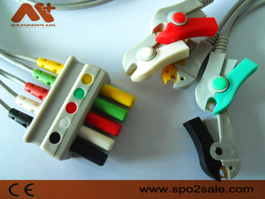 Συμβατό σύστημα 5 μόλυβδος ECG Leadwire Draeger - MP03413