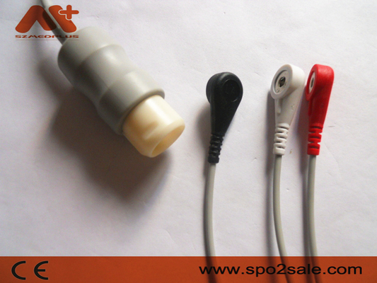 Ο συμβατός μόλυβδος 3 της Philips αιφνιδιαστικός άμεσος-συνδέει το καλώδιο ECG - M1733A