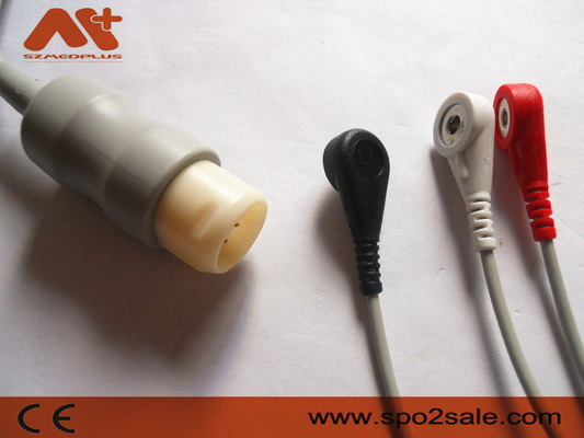 Ο συμβατός μόλυβδος 3 της Philips αιφνιδιαστικός άμεσος-συνδέει το καλώδιο ECG - M1733A