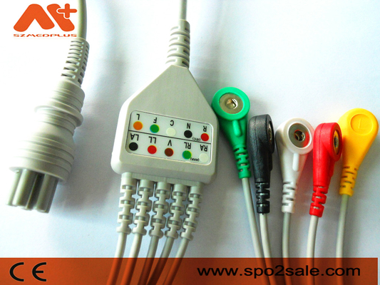 Υπομονετικά καλώδια Ecg 6 οργάνων ελέγχου του Colin BP-88S BP-S510 M9500 καλώδιο καρφιτσών