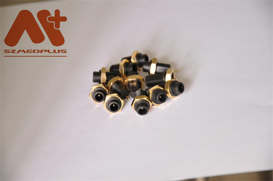 Συμβατό DIN 1.5mm ο στρογγυλός κόκκινος πράσινος Μαύρος συνδετήρων υποδοχών Spo2 ECG