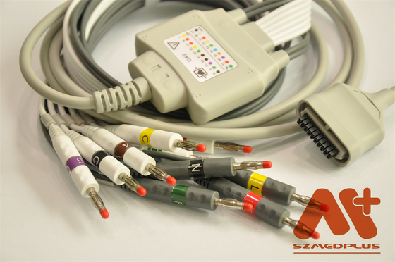 Edan SE 15-15 ECG καλώδιο, IEC, μπανάνα 4.0